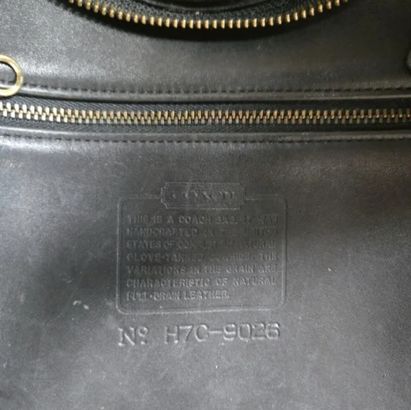 Vintage X-Large Coach Ergo 9026 In Black, Kind Of Rare - Picture 4 of 14